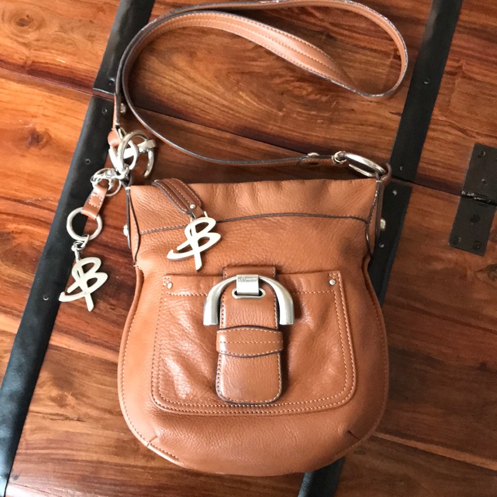 Makowsky Brown Leather Crossbody Bag 💼